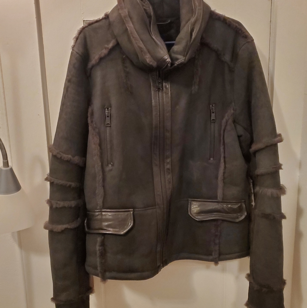 Rogue Chocolate Brown Shearling Jacket